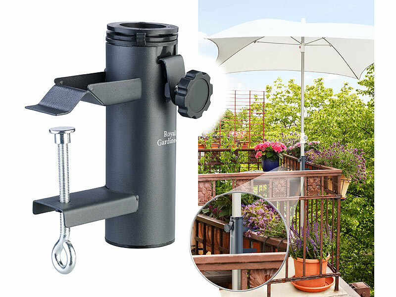 Pince pour parapluie trépied, caméra extérieure Protection contre le soleil  Pince pour porte-parapluie trépied, support de fixation pince accessoire