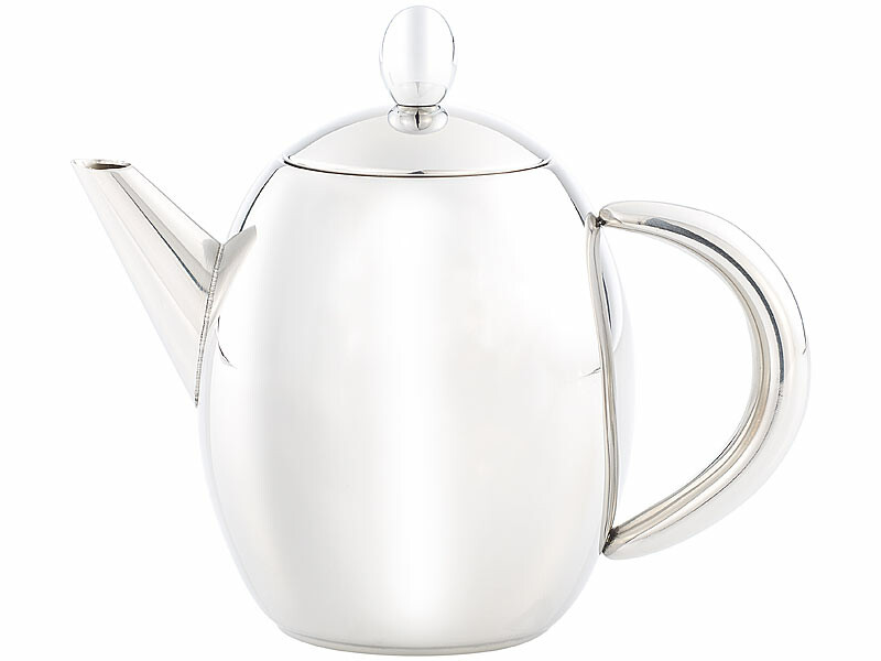 Théière Induction 2 L Avec Infuseur Intégré - Acier Inoxydable, Poignée Soudée, Ouverture Facile - Pour Thé En Vrac