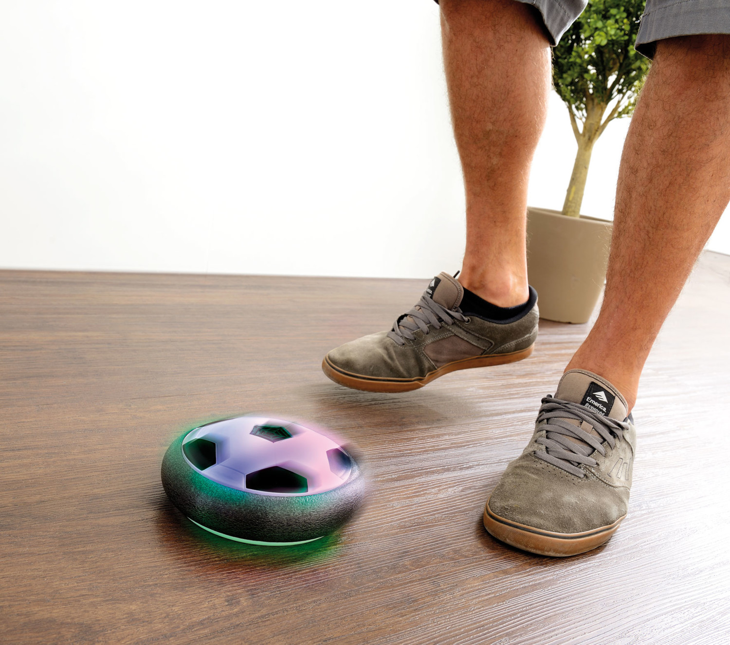 Ballon De Foot Aéroglisseur Cerioll Avec LED Rechargeable - Jouet Intérieur/extérieur Pour Enfants
