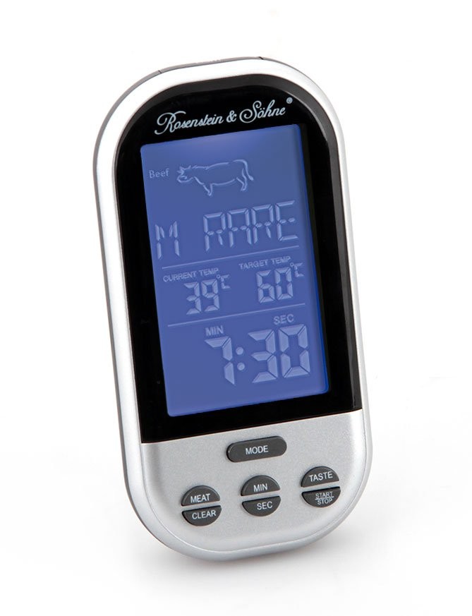 Thermomètre numérique sans fil pour viande et volaille