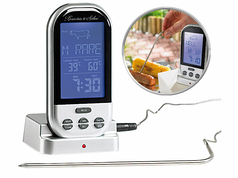 thermomètre à viande intelligent sans fil multifonctionnel de 150m de  thermopro tp920 avec double sondes
