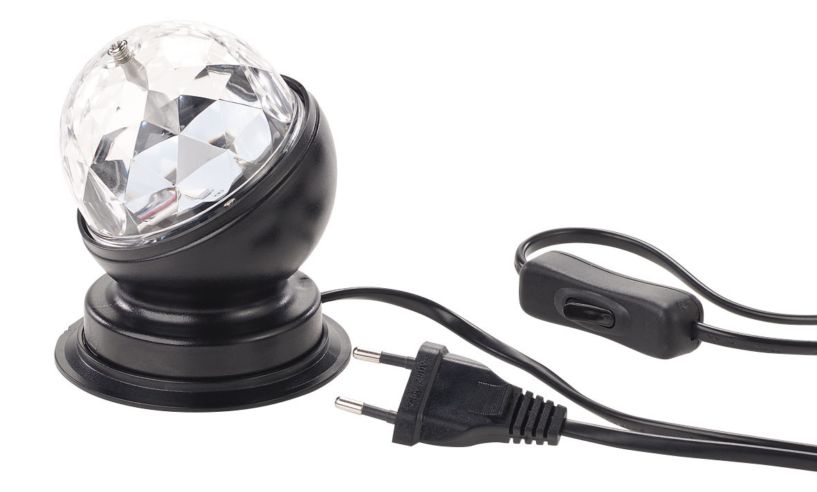 Mini boule disco RVB USB / Lightning avec capteur acoustique