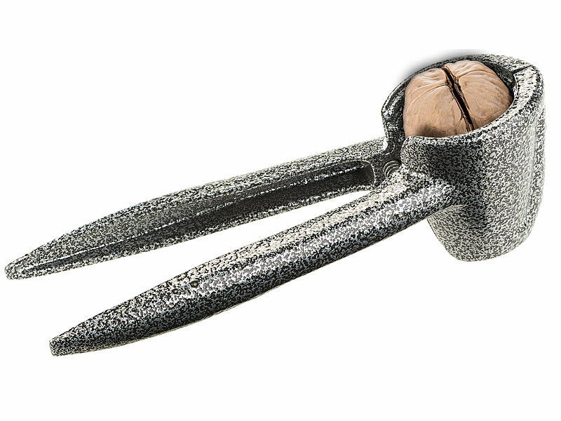 Casse-noisette à Levier LOEPENLE - Pince à Noix Réglable En Noyer, Avec Bol Intégré Et Accessoires