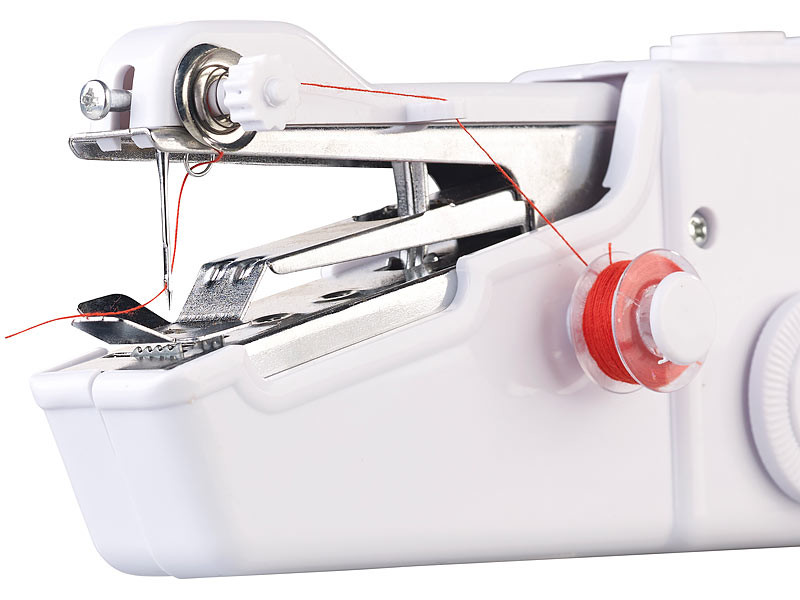 EEX Machine à Coudre Portative Manuelle Mini Machine à Coudre Electrique sans Fil pour Vêtement Réparation Rapide du Voyage et à Maison 