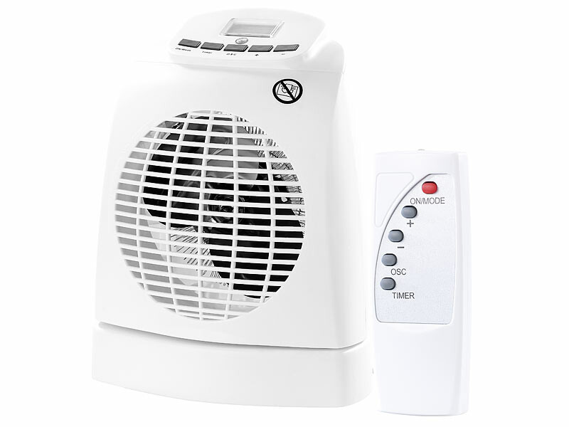 Chauffage soufflant Thermostat Chauffage d'appoint télécommandé