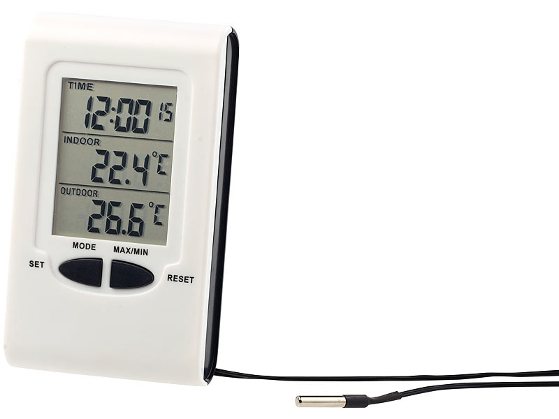 CHAMBRE Thermomètre sonde extérieure Thermomètre numérique avec Humidité couteau