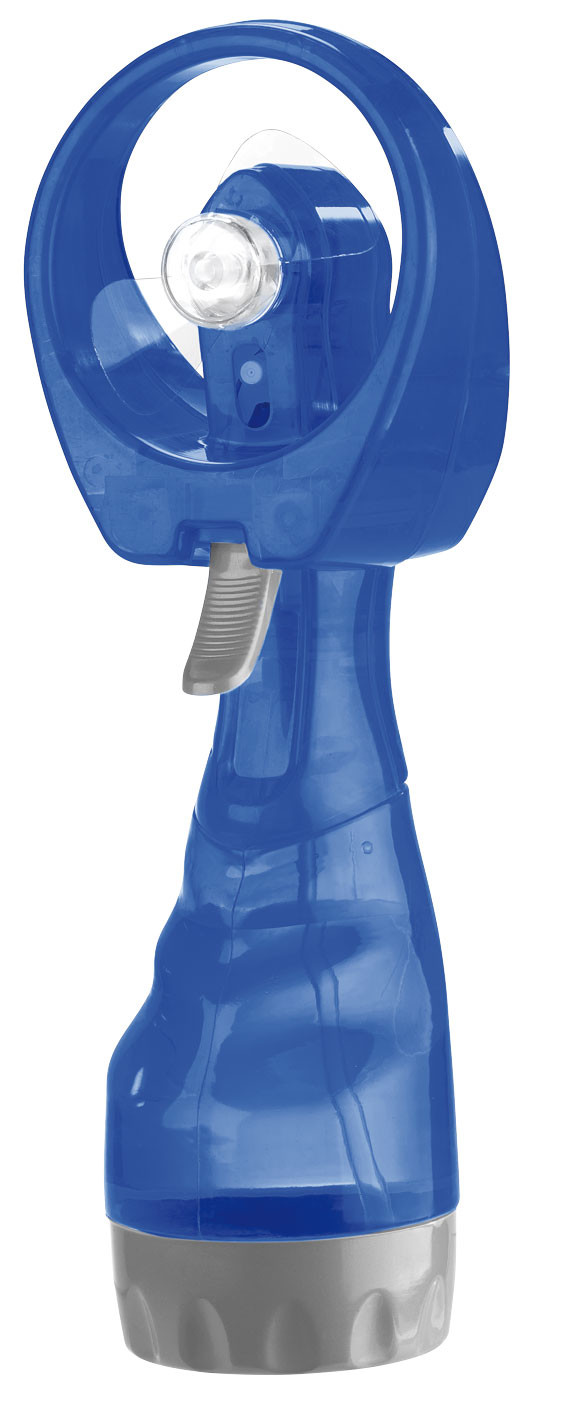 Ventilateur / brumisateur bleu à piles - Auto5