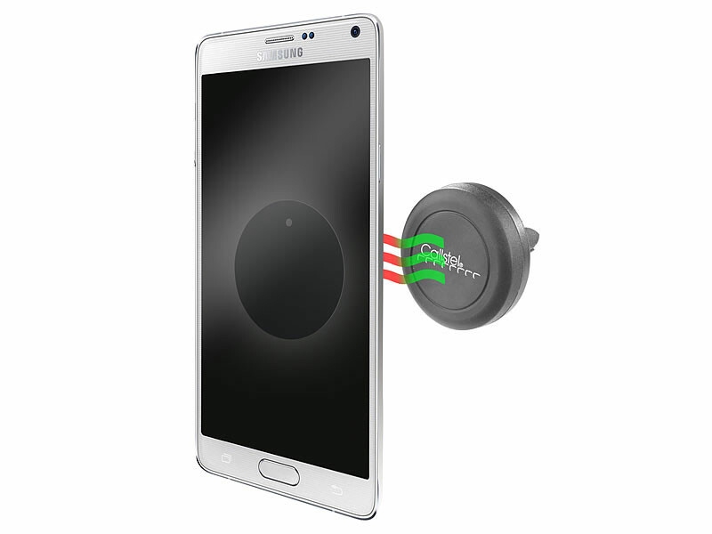 WE - Support smartphone Universel magnétique avec fixation sur  grille-d'aération