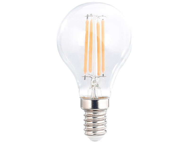 3 Ampoules LED E14 filament 470 lm, Filament à LED