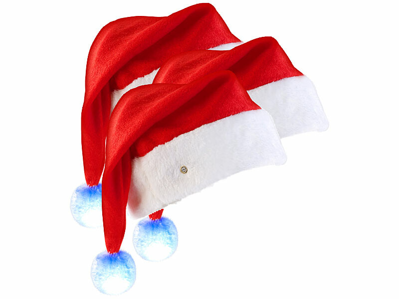 Lot de 6 Bonnet de Père Noel Noël long environ 100 cm Coloris rouge et blanc avec 2 pompons et 2 grelots laccessoire festif idéal pour les fêtes de fin dannée pour se déguiser ou marquer lév&eac wm-06 
