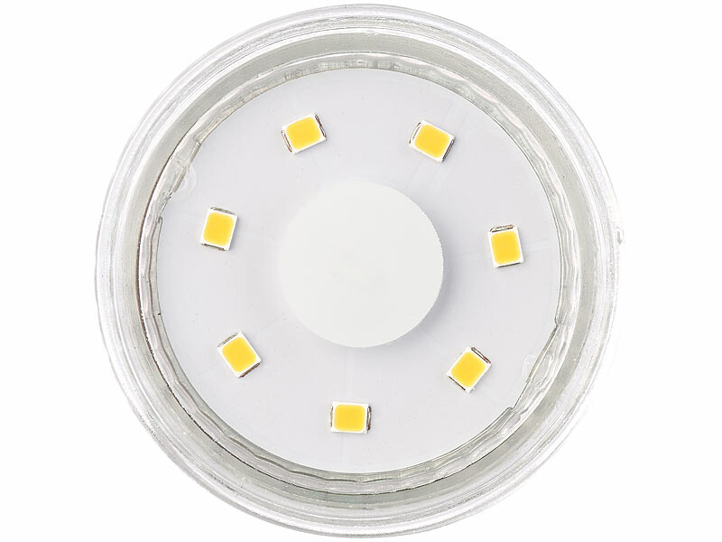 6 spots LED GU10 1,5 W 120 lm blanc chaud, LED SMD