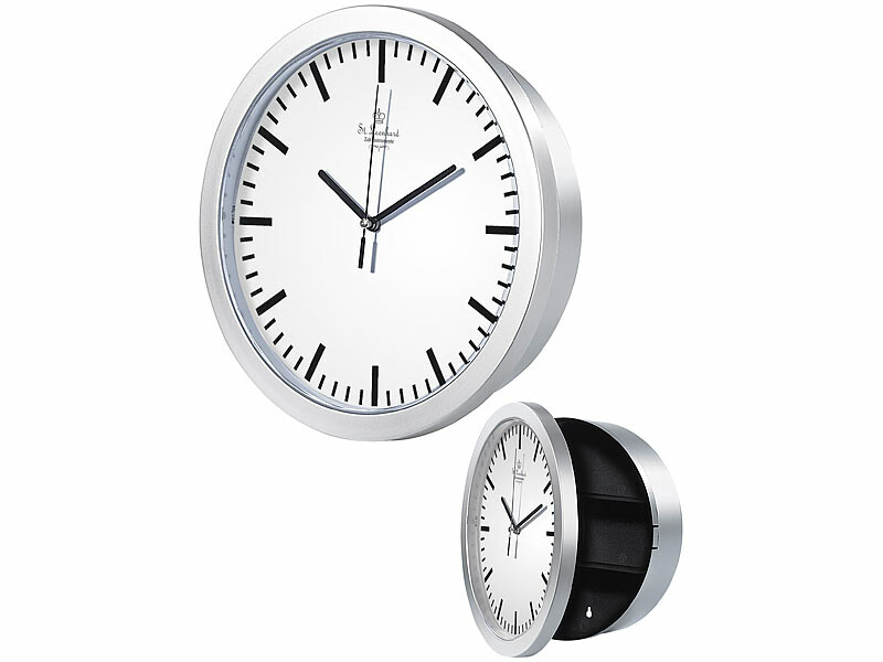 Eddwiin Secret Horloge Murale Coffre-fort Boîte de Conteneur pour Argent Cachette Bijoux Objets de Valeur Stockage En Espèces 