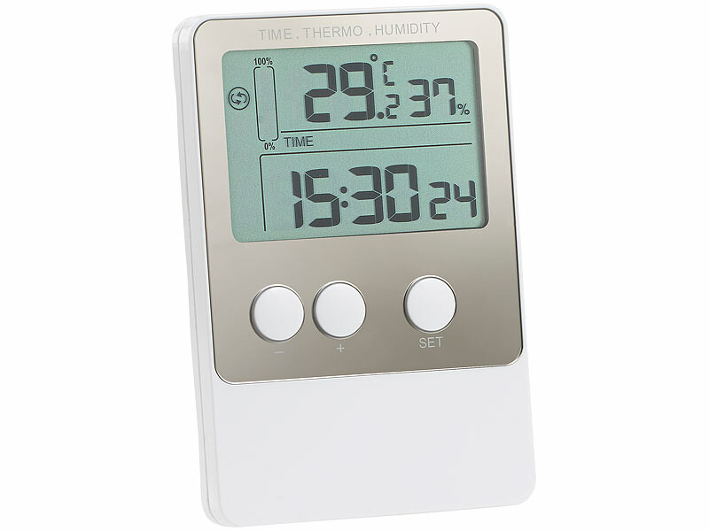 Thermomètre numérique avec écran numérique à couleur variable