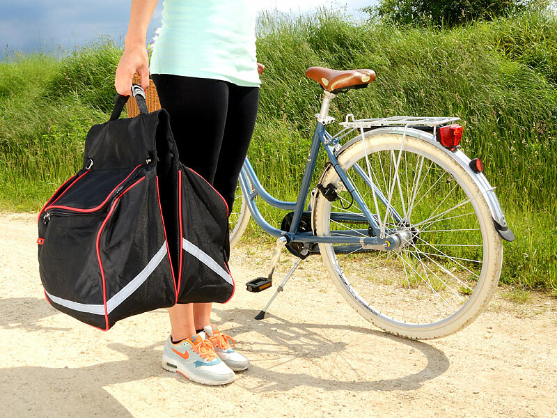 Sacoche vélo double pour porte-bagages pas cher : sac randonnée
