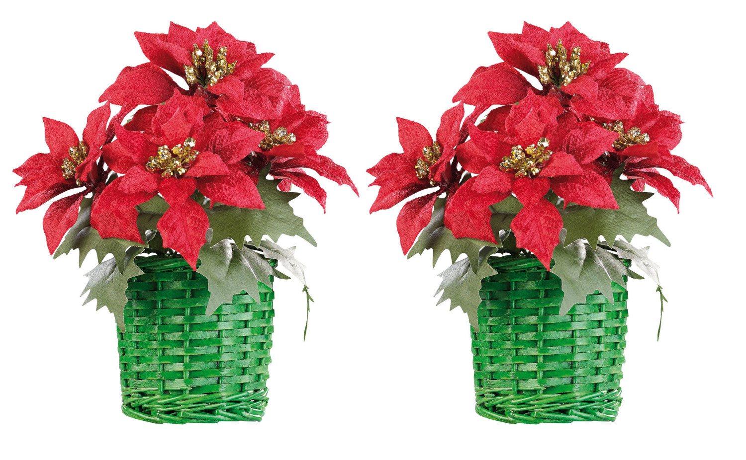 2 Compositions florales de Noël | Décorations à poser / suspendre | Pearl.fr