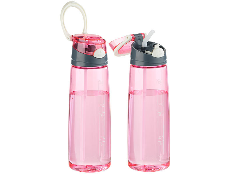 Gourde De Sport 700 Ml Avec Anse – Plastique Léger, Bouchon Rapide – Idéale Fitness, Course, Randonnée