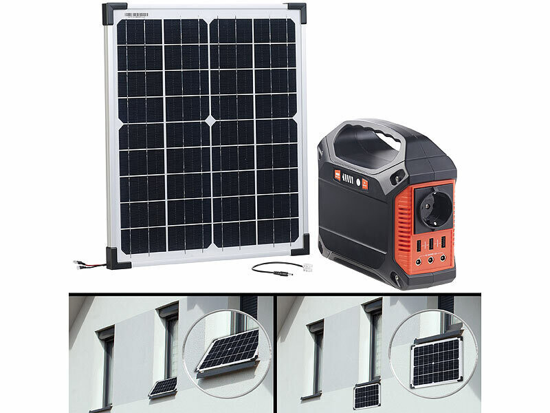 Batterie nomade 42 Ah + panneau solaire 20 W, Panneaux solaires et  éoliennes