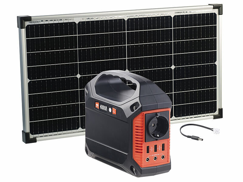 Batterie XXL 42Ah rechargeable par Solaire, Secteur ou 12V Revolt, Panneaux solaires et éoliennes