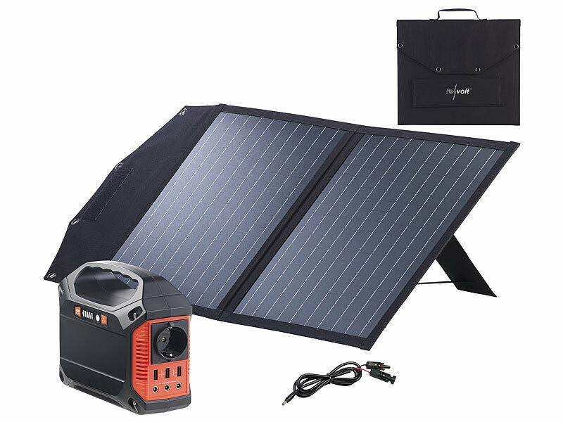Batterie XXL 42Ah rechargeable par Solaire, Secteur ou 12V Revolt, Panneaux  solaires et éoliennes