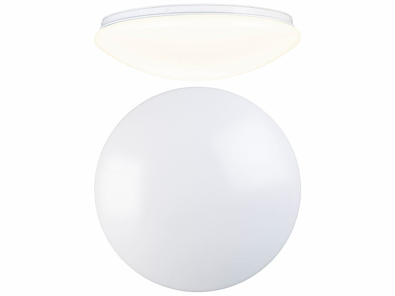 Lampe plafonnier / mural ronde avec LED intégrée, 2 tailles
