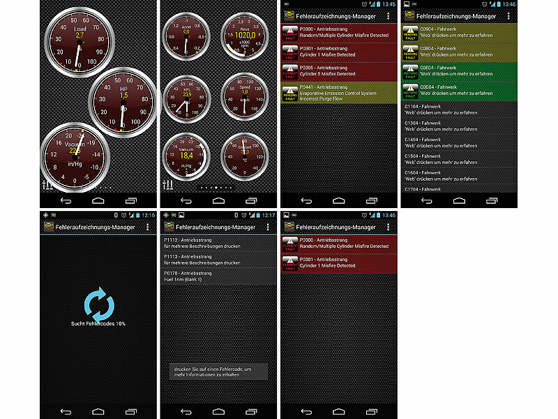 Adaptateur OBD2 (II) Bluetooth pour smartphones et tablettes Android, Réparation voiture