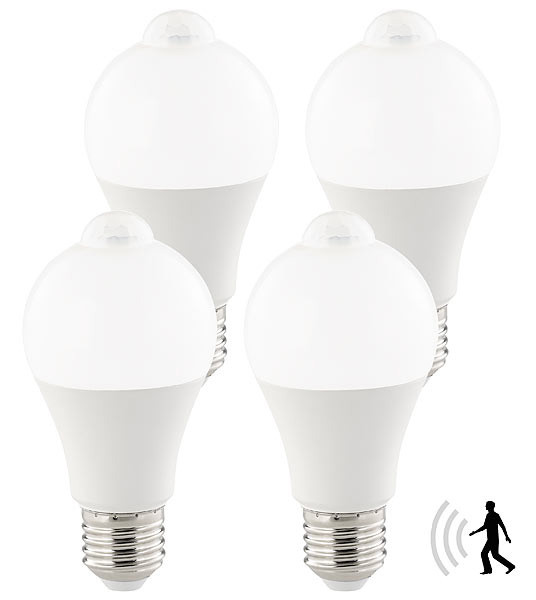 Ampoule LED avec détecteur de mouvement PIR, 12W E27 1055lm Pearl.fr