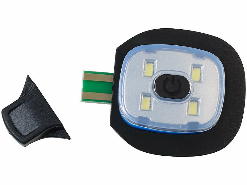ZZM Bonnet LED USB Rechargeable, 4LED Lampe de Poche Bonnet