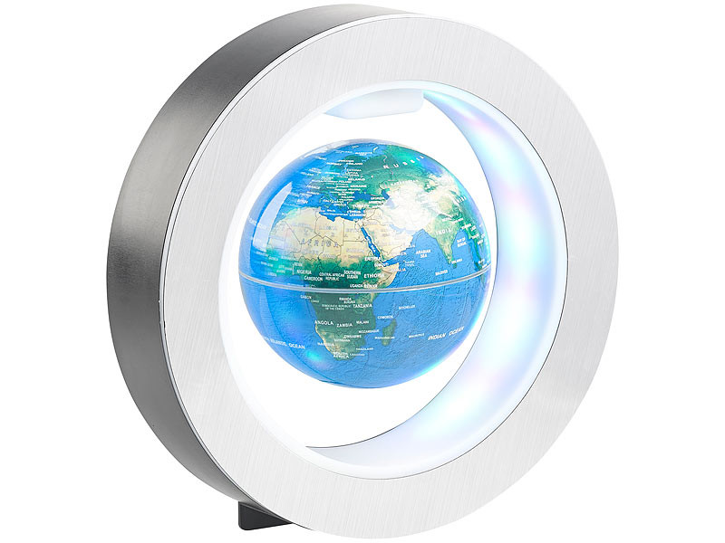 Globe flottant magnétique (lévitation) avec lumière et lampe