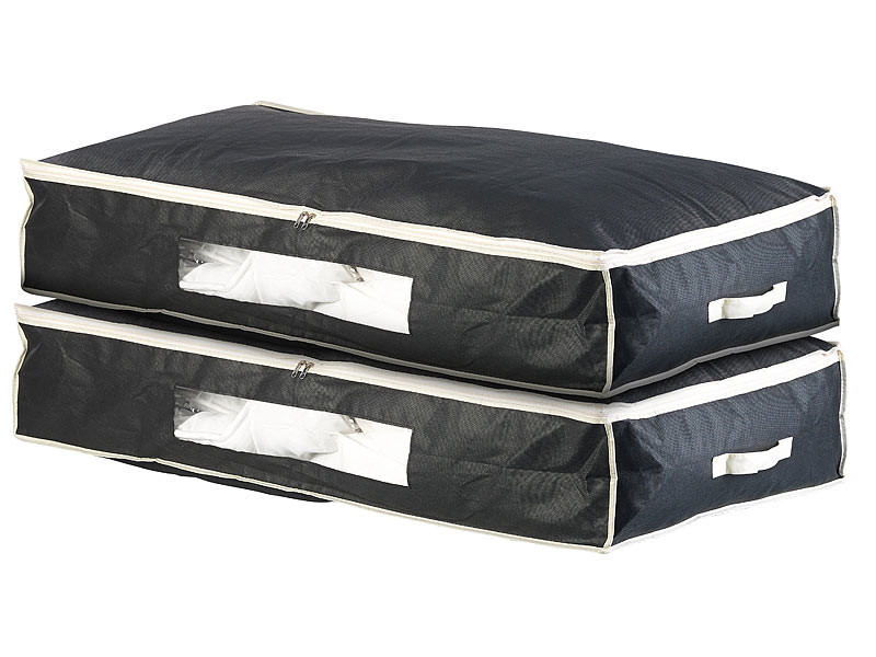 Lot De 2 Housses De Rangement Pour Chaises De Jardin - Tissu Oxford Imperméable 105x73x28 Cm, Avec Poignées