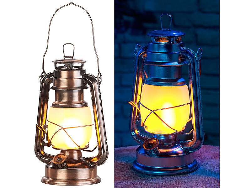 Lampe-tempête LED - LUNARTEC - 200 lm - 3000 K - Bronze - Intensity