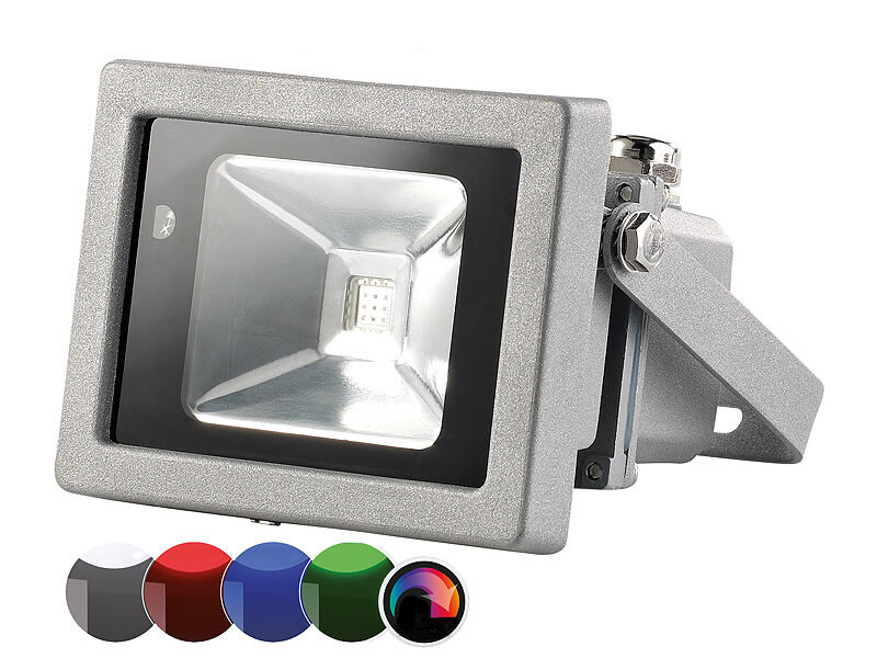 Luminea : Projecteur à LED d'extérieur avec détection de mouvement et  télécommande 10 W - Luminaires extérieur - Achat & prix