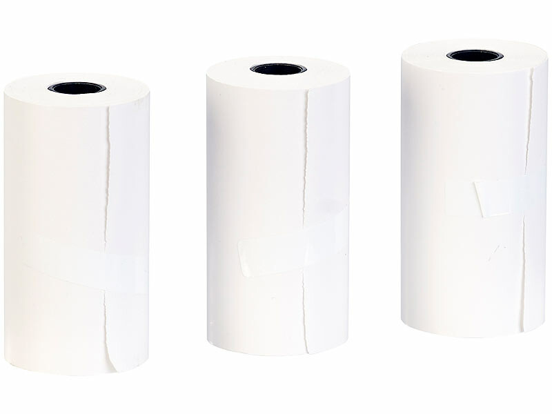 5 rouleaux Mini Imprimante Papier Thermique transparent Autocollant À Label  Versicolore En Papier Pour (Sans fil) Photo Sans Encre Imprimante 56mm