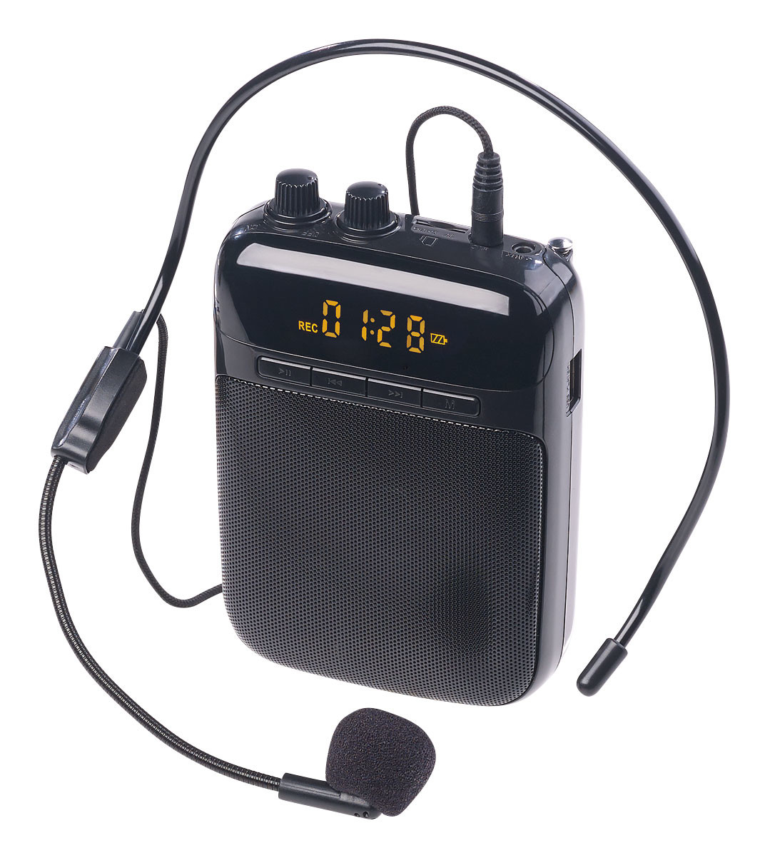 Amplificateur de voix pour Présentations, avec enregistreur vocal et Radio  MP3, Microphones