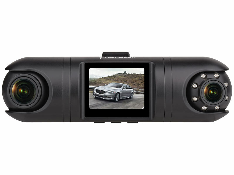 360° Dashcam Voiture, avec 4 x Caméra 1080P Avant et Arrière Gauche Droite, Camera  Embarquée