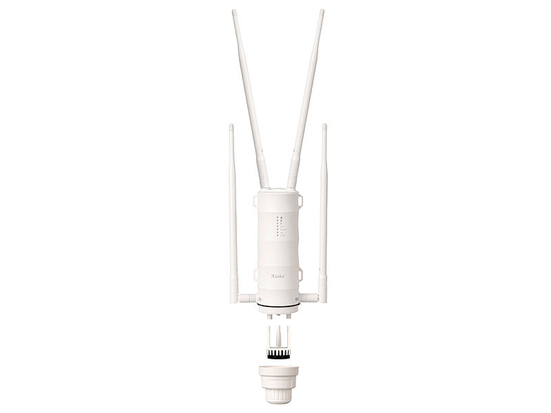Wavlink AC600 Amplificateur WiFi/Repeteur WiFi Puissant Exterieur en Charge  Poe/Dual-Band 2.4+5G/2 Antenne WiFi Longue Portée