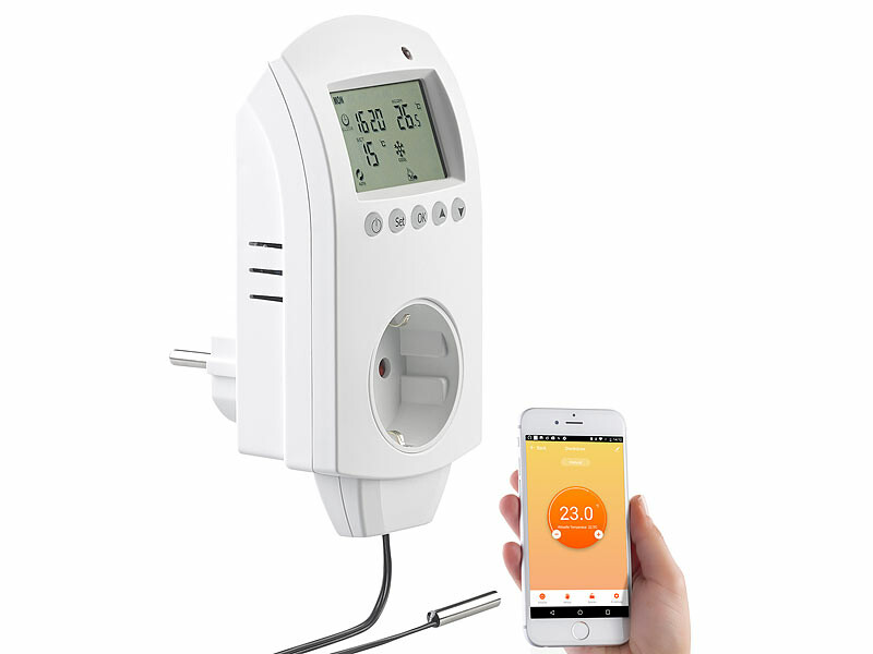 Thermostat numérique secteur 2300 W avec sonde filaire [Revolt]