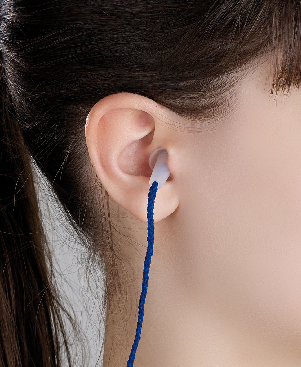 Bouchons d'oreille anti bruit avec cordelette - Triangle Outillage