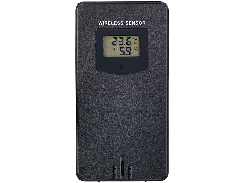 infactory thermomètre Wifi: Station météo radio WLAN avec capteur  extérieur, écran couleur, Horloge et application gratuite (Station météo  gros écran)