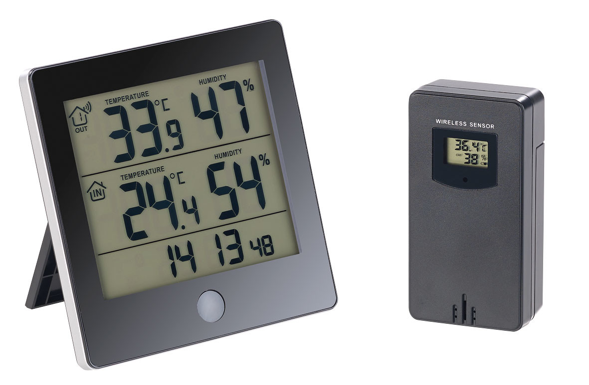 Bluetooth Thermomètre Intérieur, Thermomètre Hygromètre Numérique,  Thermomètre Connecté pour Maison, Pour iOS/Android