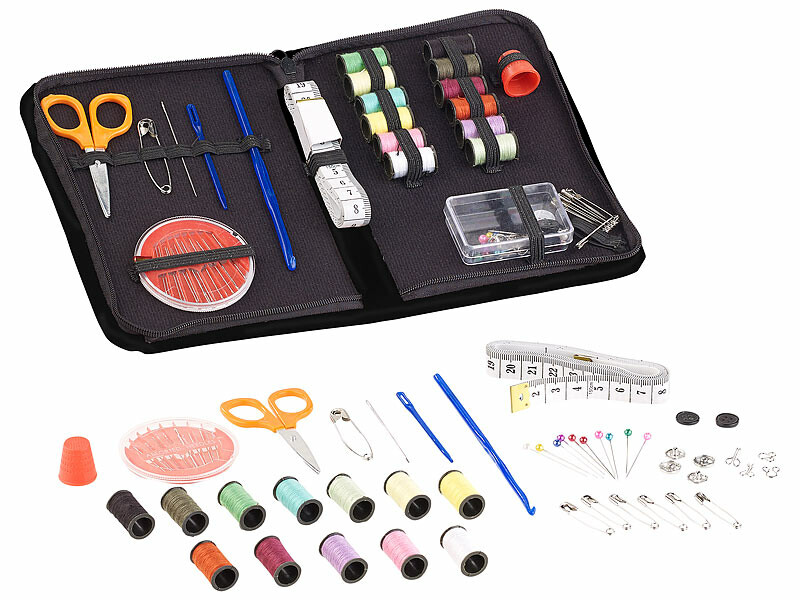 Kit de couture Premium Repair Set - Kit complet d’aiguille et de fil pour  coudre plus de 100 fournitures 24 fils de couleur - Kits de couture pour
