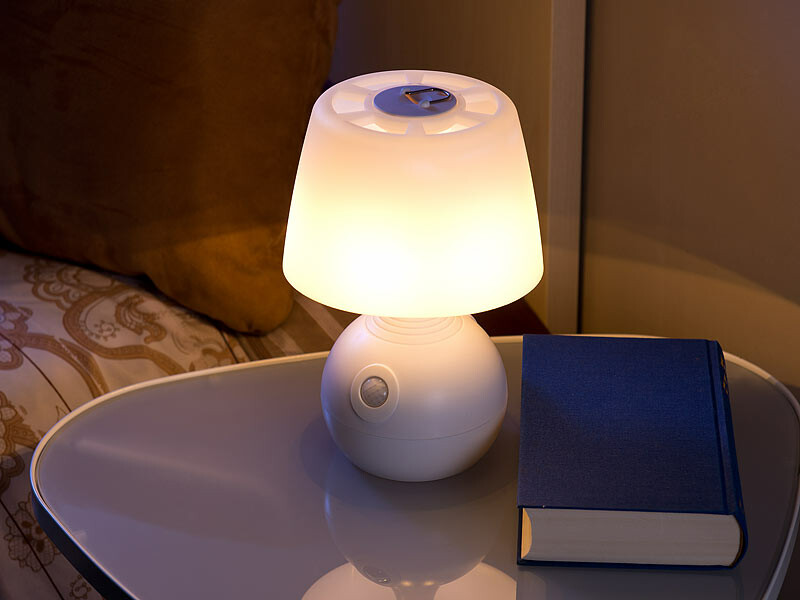 Lampe de Chevet LED à pile avec Détecteur et Couleur réglable