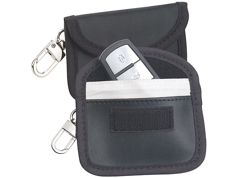 Boîte Faraday pour clés de voiture et 2 sacs Faraday pour protecteur de  porte-clés, boîte à clés RFID signal de la clé de voiture Faraday dans une pochette  Faraday