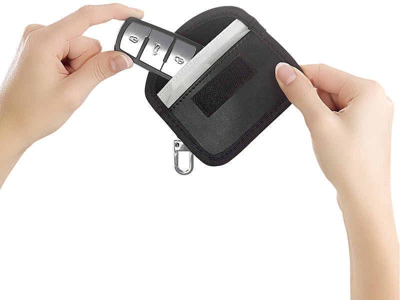 Pochette pour clés de voiture RFID antipiratage, SOLUTEC