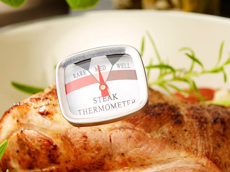 Thermomètre à viande 10 x 10 x 5 cm Acier inoxydable pas cher 
