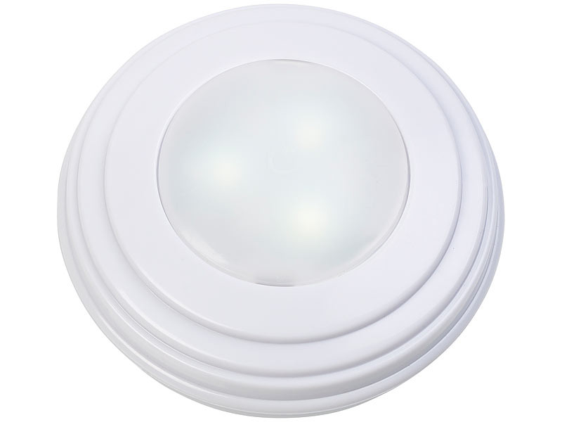 AIBOO RGB LED Lampe Sous Meuble Cuisine Avec Telecommande RF Sans Fil, Rond  Ultra Slim Eclairage Encastré Pour Placard, Prise Européenne, RVB