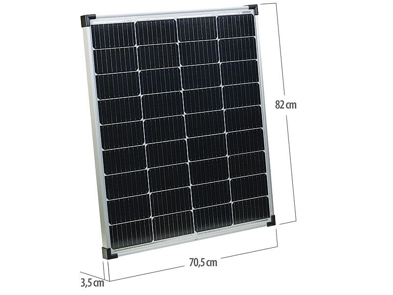 Panneau solaire 110 W avec batterie, régulateur et convertisseur, Panneaux  solaires et éoliennes