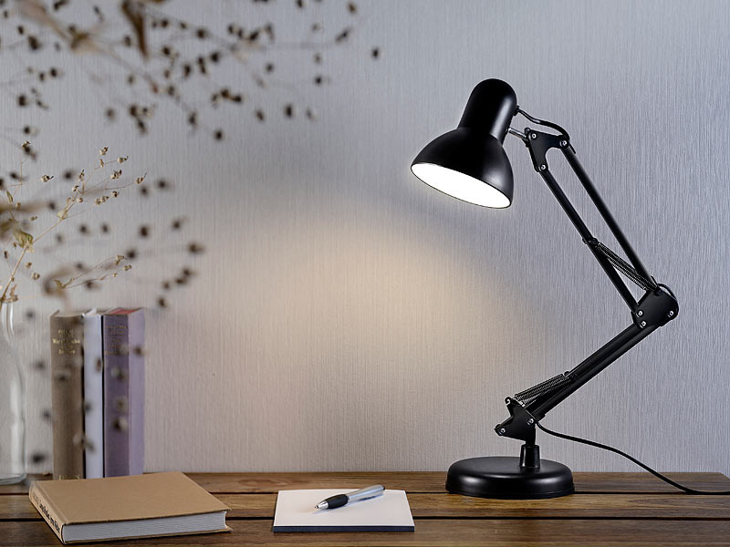 Lampe de bureau à pince e14, BRILLIANT Manama, E27 H.15 cm
