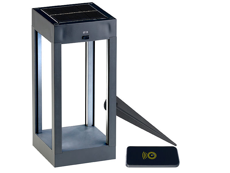 Lanterne Funéraire - Lunartec - LED Solaire - Rouge - 12,5 Cm