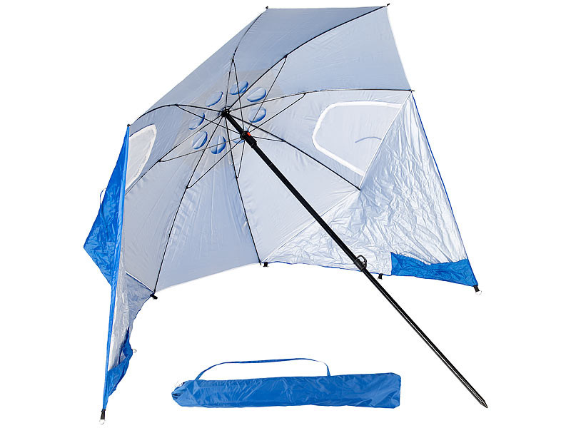 Parasol - spirale arc-en-ciel - D160 cm - protection UV - sac de transport  inclus