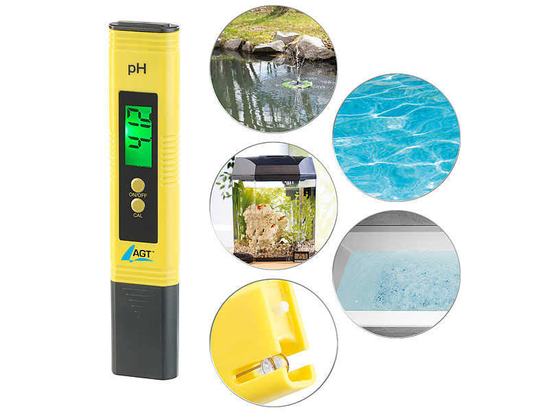pH-mètre pH TDS et température EC testeur BIO 5 en 1 Testeur de qualité de  l'eau avec Écran LCD, testeur de qualité l'eau numérique (ATC) pour l'eau